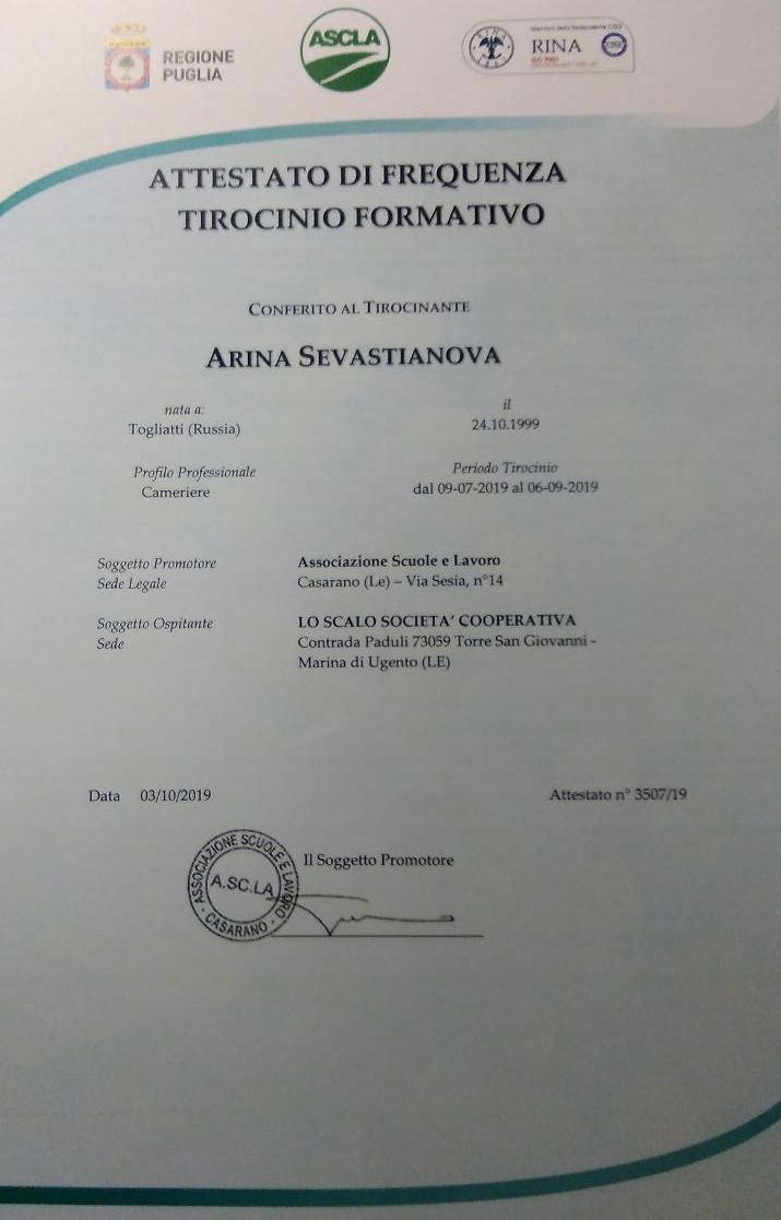 sertifikat sevastianova